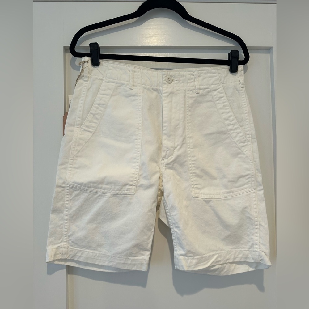 ORSLOW white fatigue shorts S(1) XS NWT